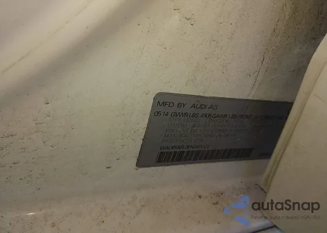 2014 Audi A4 2.0T Premium из США, поврежденный, VIN WAUFFAFL3EN045022